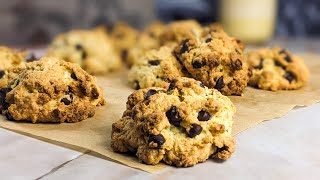 Rock Cakes or Rock Buns With Chocolate Chips  Traditional English Tea Cakes [upl. by Bolt]