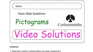 Pictograms Answers  Corbettmaths [upl. by Hoisch]