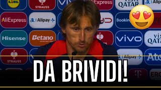 🥹Francesco Repice e MODRIC il discorso da brividi del giornalista in conferenza❤️🥺 euro2024 [upl. by Aelc]