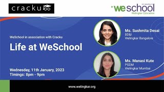 Life At WeSchool  Campus life and Admission Process By Welingkar 🔴 Live Webinar [upl. by Arahd]