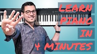 Learn Piano In 4 Minutes [upl. by Ahsiet]