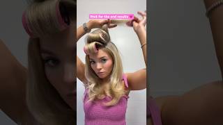 How to use velcro rollers for a voluminous salon blowout 💇🏼‍♀️ shorts hairtutorial [upl. by Niamrahc]