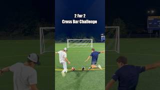 Cross Bar Trick Shot Ft D1 Soccer Player carsoncurran carsonhockey trickshots [upl. by Andreas]