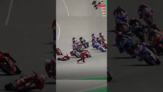 Bastianini Crash MotoGP Silverstone 2023 [upl. by Ailecara]