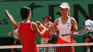 Anastasia Myskina vs Elena Dementieva 2004 Roland Garros Final Highlights [upl. by Hamirak61]