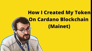 How to Create Token on Cardano Blockchain Full Tutorial [upl. by Charlena]