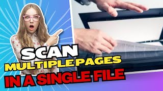 😲 Scan Multiple Pages into A Single PDF File  Scan From Canon Printer To Computer IT WORKS [upl. by Weiler481]