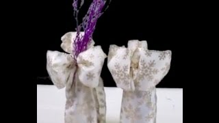 Unique Gift Wrap Wine Bottle Tutorial from Bowdabra [upl. by Omsare]