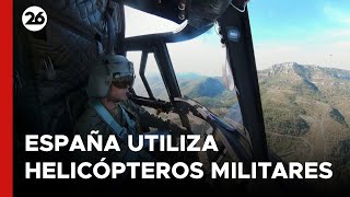 España utiliza helicópteros militares tras las inundaciones de Valencia [upl. by Norek]