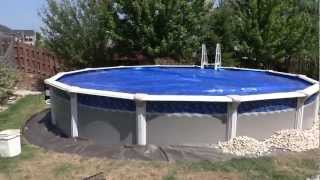 Pool installation amp detailing around with river rock [upl. by Pinette807]