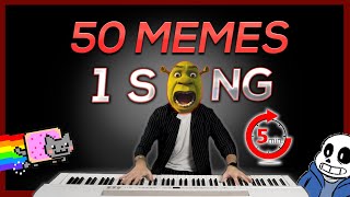 50 MEMES in 1 SONG in 5 minutes [upl. by Alver]