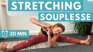 Routine stretching DÉBUTANT pour gagner en souplesse 20 min [upl. by Tiffi]