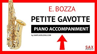 🎷 PETITE GAVOTTE EUGENE BOZZA  PIANO ACCOMPANIMENT FOR SAXOPHONE [upl. by Bogey701]