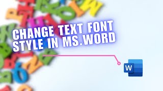 😍 TUTORIAL How to Change Text Font Style in Microsoft Word App  Step by Step [upl. by Gearalt]