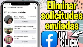 Como ELIMINAR todas las SOLICITUDES de Amistad Enviadas en Facebook [upl. by Arriaet375]