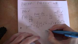 Mathematik  Beweis  Potenzregel  Ableitung [upl. by Airamasor18]