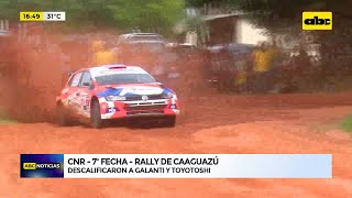 ABC Motor descalifican a dupla GalantiToyotoshi del Rally de Caaguazú [upl. by Marco178]