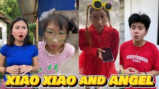 XIAO XIAO AND ANGEL  BEST FUNNY VIDEO  GOODVIBES [upl. by Irotal]