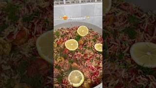 أسهل طريقة لعمل أرز بالروبيان بطنجرة واحدة 🦐 [upl. by Pavla]