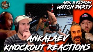 Ankalaev Knockout INSTANT REACTION with Jon Anik Kenny Florian Jason Anik amp BigRonBetsVegas [upl. by Eli]