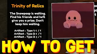 HOW TO GET ALL ARTIFACTS LOCATIONS FOR TRINITY OF RELICS QUEST in SLAP BATTLES SHOWCASE ROBLOX [upl. by Bergman971]