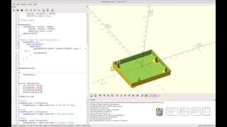 OpenSCAD  Project Enclosure  Part 3  Fillet Mounts [upl. by Essilem703]