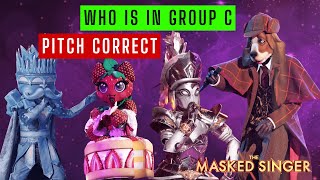 Who is In The Masked Singer Group C  Pitch Correct [upl. by Ayihsa775]