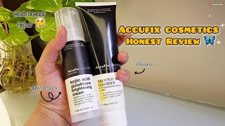 Accufix Cosmetics FACEWASH amp CREAM Review  Skincare Products foryou skincare review [upl. by Esalb103]