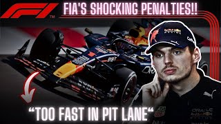 FIAs SHOCKING Penalties on Verstappen amp Perezs Contract  Hamiltons Victory at Silverstone [upl. by Tikna]