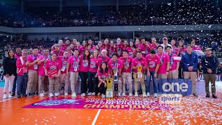 Gold medalists Creamline Cool Smashers Awarding Ceremony  2024 PVL Reinforced Conference [upl. by Arutnev]