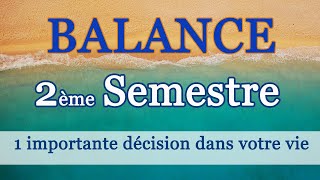 BALANCE  2EME SEMESTRE 2022  quot Une importante décision quot [upl. by Siuluj138]