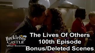 Castle 5x19 quotThe Lives Of Othersquot Bonus Footage Castles Birthday Party Esposito amp Lanie Kissing [upl. by Licko]