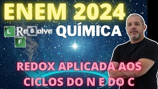 Resolução ENEM 2024 Química O esquema representa ação de organismos no ciclo do nitrogênio e no cicl [upl. by Nylla]