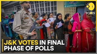 India Jammu and Kashmir Votes in Final Phase of Assembly Polls  Latest English News  WION [upl. by Annocahs972]