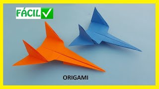 👉🏽 Cómo hacer un AVIÓN ✈ de papel FÁCIL ✅  Aviones de Origami PASO A PASO [upl. by Llenwad150]