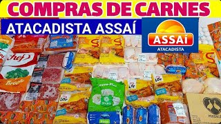 COMPRAS DE CARNES NO ATACADISTA ASSAÍ E MERCADO EXTRA PARA FAMILIA DE 5 PESSOAS [upl. by Ettenot]