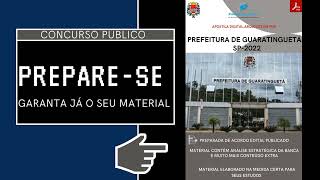 Apostila Prefeitura Guaratinguetá SP Agente Sanitário [upl. by Dnana]