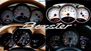 Porsche Boxster  ACCELERATION Battle  986 vs 987 vs 981 vs 718 [upl. by Notwal]