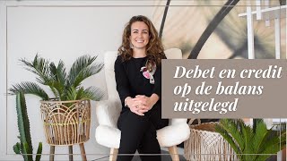 Debet en credit uitgelegd [upl. by Francie]