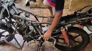 HONDA TWISTER STARTED WITH DIY WIRING HARNESS honda harness mechanic [upl. by Malamut911]