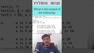 Python Multiple Choice Explained Fast  Quick Python Shorts infytqmcq infytq shorts python [upl. by Edelman640]