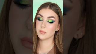 Green amp Brown Duochrome Eyeshadow Tutorial 💚✨ makeup makeuptutorial [upl. by Joshi168]