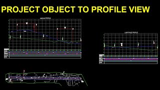 41 CIVIL 3D PROJECT OBJECT TO PROFILE VIEW [upl. by Ihcur992]