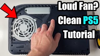 How to CLEAN PS5 and FIX PS5 LOUD FAN EASY METHOD [upl. by Yatnahc]