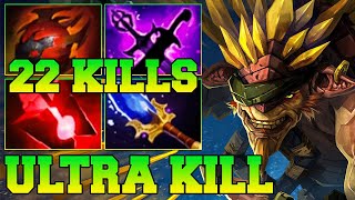 22 Kills  Ultra Kills Bristleback Dota 2 Safelane 735 Unkillable Item Guide Build Pro Gameplay [upl. by Aneral22]