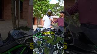 LE GANA A TODAS 😈 vidmoto kawasaki H2R entrevista [upl. by Gnuoy]