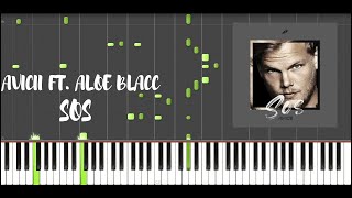 Avicii feat Aloe Blacc  SOS Piano Cover amp Tutorial Sachin Sen [upl. by Annora]