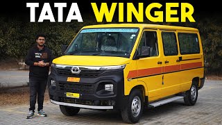 Tata Winger  Walkaround Review with Price Comfort amp All Details [upl. by Onateyac]