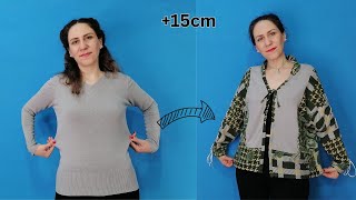 How to Upsize a Shirt or Blouse to Fit You Perfectly [upl. by Sandy]