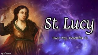 A Beautiful Story of ST LUCY  Patron Saint of the Blind  Feast Day  December 13 [upl. by Annam535]